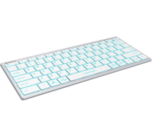 Клавиатура A4Tech Fstyler FX61 белый/синий USB slim Multimedia LED Клавиатура A4Tech Fstyler FX61 белый/синий USB slim Multimedia LED