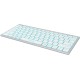 Клавиатура A4Tech Fstyler FX61 белый/синий USB slim Multimedia LED