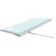 Клавиатура A4Tech Fstyler FX61 белый/синий USB slim Multimedia LED