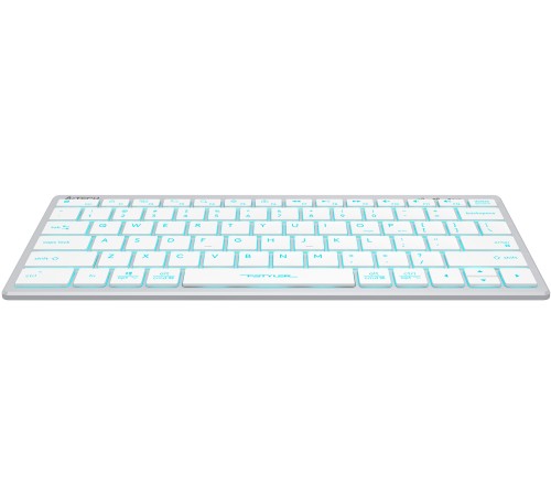 Клавиатура A4Tech Fstyler FX61 белый/синий USB slim Multimedia LED Клавиатура A4Tech Fstyler FX61 белый/синий USB slim Multimedia LED
