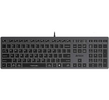Клавиатура A4Tech Fstyler FX60H серый/белый USB slim Multimedia LED
