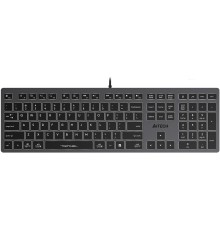 Клавиатура A4Tech Fstyler FX60H серый/белый USB slim Multimedia LED
