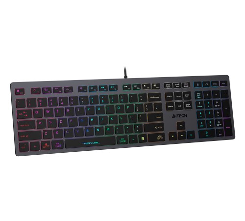 Клавиатура A4Tech Fstyler FX60 серый USB slim Multimedia LED Клавиатура A4Tech Fstyler FX60 серый USB slim Multimedia LED