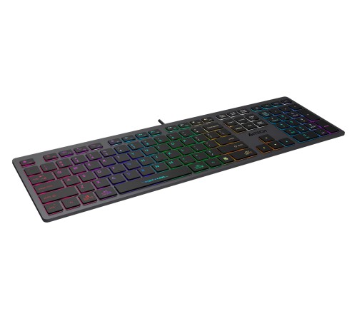 Клавиатура A4Tech Fstyler FX60 серый USB slim Multimedia LED Клавиатура A4Tech Fstyler FX60 серый USB slim Multimedia LED