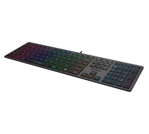 Клавиатура A4Tech Fstyler FX60 серый USB slim Multimedia LED Клавиатура A4Tech Fstyler FX60 серый USB slim Multimedia LED
