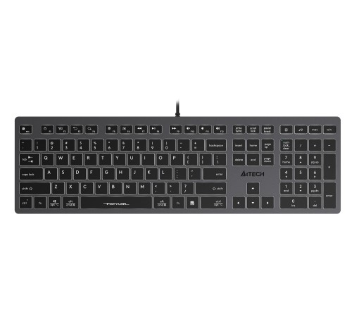 Клавиатура A4Tech Fstyler FX60 серый/белый USB slim Multimedia LED Клавиатура A4Tech Fstyler FX60 серый/белый USB slim Multimedia LED