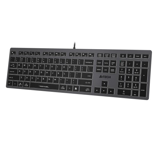 Клавиатура A4Tech Fstyler FX60 серый/белый USB slim Multimedia LED Клавиатура A4Tech Fstyler FX60 серый/белый USB slim Multimedia LED