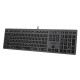 Клавиатура A4Tech Fstyler FX60 серый/белый USB slim Multimedia LED