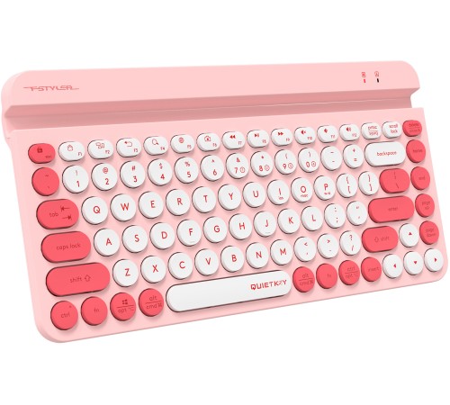 Клавиатура A4Tech Fstyler FBK30 розовый USB беспроводная BT/Radio slim Multimedia