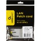 Патч-корд PP12-0.25M/BK 1000G UTP 4 пары cat5E CCA molded 0.25м черный RJ-45 (m)-RJ-45 (m)