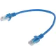Патч-корд PP12-0.25M/B 1000G UTP 4 пары cat5E CCA molded 0.25м синий RJ-45 (m)-RJ-45 (m)