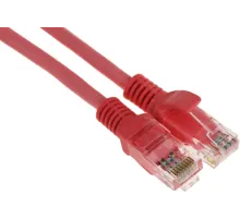 Патч-корд PP12-0.25M/RO 1000G UTP 4 пары cat5E CCA molded 0.25м розовый RJ-45 (m)-RJ-45 (m)