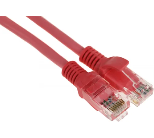 Патч-корд PP12-0.25M/RO 1000G UTP 4 пары cat5E CCA molded 0.25м розовый RJ-45 (m)-RJ-45 (m)