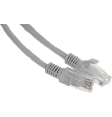 Патч-корд PP12-1.5M 1000G UTP 4 пары cat5E CCA molded 1.5м серый RJ-45 (m)-RJ-45 (m)