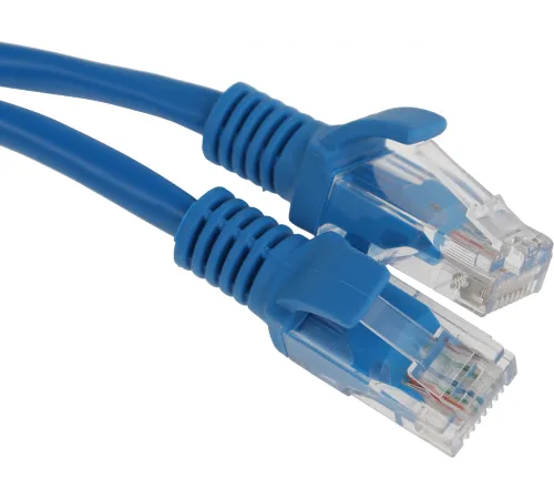 Патч-корд PP12-5M/B 1000G UTP 4 пары cat5E CCA molded 5м синий RJ-45 (m)-RJ-45 (m)