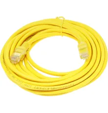 Патч-корд PP12-5M/Y 1000G UTP 4 пары cat5E CCA molded 5м желтый RJ-45 (m)-RJ-45 (m)