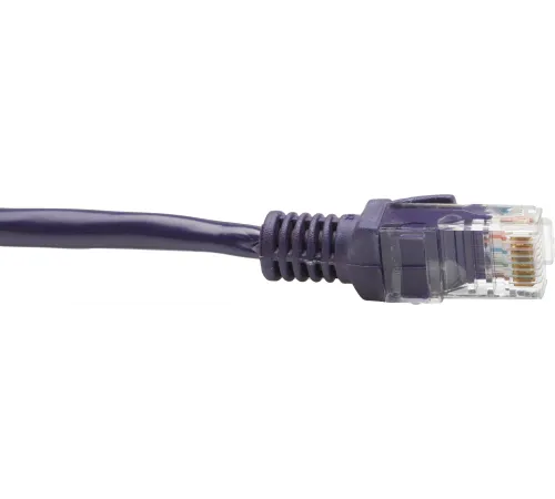 Патч-корд PP12-5M/V 1000G UTP 4 пары cat5E CCA molded 5м фиолетовый RJ-45 (m)-RJ-45 (m)