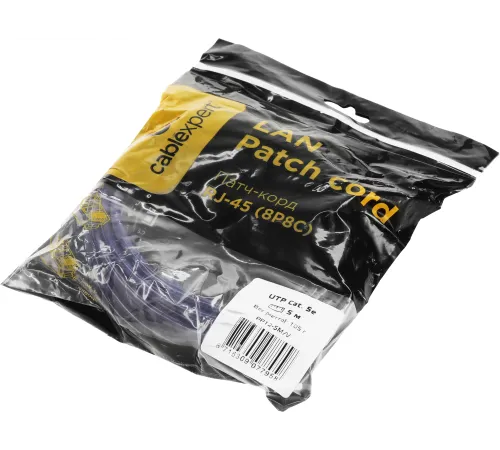 Патч-корд PP12-5M/V 1000G UTP 4 пары cat5E CCA molded 5м фиолетовый RJ-45 (m)-RJ-45 (m)
