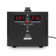 Стабилизатор POWERMAN AVS 1000D, черный, ступенчатый регулятор, цифровые индикаторы уровней напряжения, 1000ВА, 140-260В, максимальный входной ток 7А, 2 евророзетки, IP-20, напольный, 200мм х 150мм х 140мм, 2,3 кг. POWERMAN AVS 1000D (POWERMAN AVS 1000D