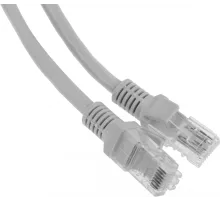 Патч-корд PP6U-1M 10000G UTP 4 пары cat6 CCA molded 1м серый RJ-45 (m)-RJ-45 (m)