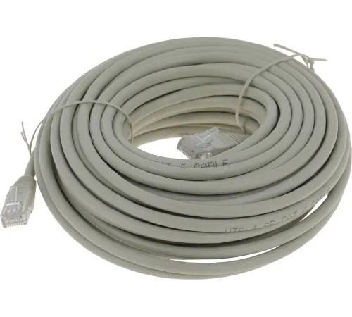 Патч-корд Premier PP6U-15M 10000Гбит/с UTP 4 пары cat.6 CCA molded 15м серый RJ-45 (m)-RJ-45 (m)