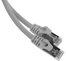 Патч-корд PP6-1.5M 10000G FTP 4 пары cat6 CCA molded 1.5м серый RJ-45 (m)-RJ-45 (m)
