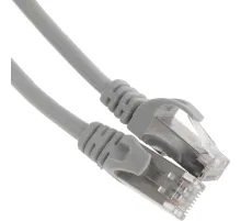 Патч-корд PP6-2M 10000G FTP 4 пары cat6 CCA molded 2м серый RJ-45 (m)-RJ-45 (m)