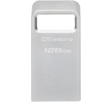 Флеш Диск Kingston 128Gb DataTraveler Micro DTMC3G2/128GB USB3.0 серебристый
