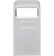 Флеш Диск Kingston 128Gb DataTraveler Micro DTMC3G2/128GB USB3.0 серебристый