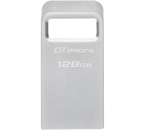 Флеш Диск Kingston 128Gb DataTraveler Micro DTMC3G2/128GB USB3.0 серебристый