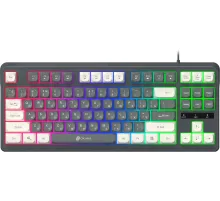 Клавиатура Оклик 711G серый/белый USB for gamer LED (1790385)