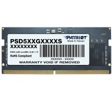 Память DDR5 16Gb 4800MHz Patriot PSD516G480081S RTL CL40 SO-DIMM 260-pin 1.2В single rank