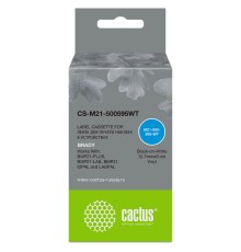 Картридж ленточный Cactus CS-M21-500595WT черный для Brady BMP21-PLUS, BMP21-LAB