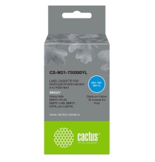 Картридж ленточный Cactus CS-M21-750595YL черный для Brady BMP21-PLUS, BMP21-LAB