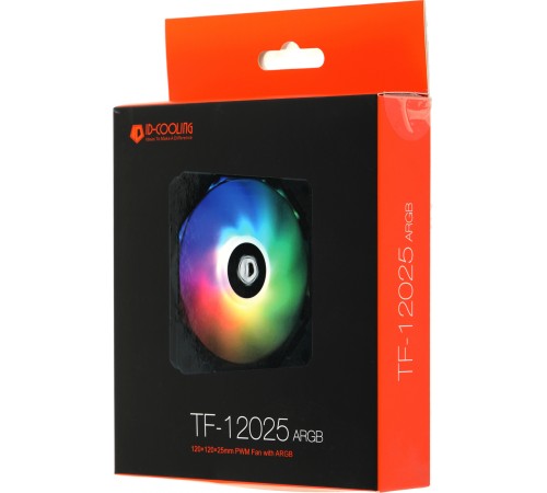 Вентилятор ID-Cooling TF-12025-ARGB 120x120mm 4-pin + 3-pin 14-31dB 150gr LED Ret Вентилятор ID-Cooling TF-12025-ARGB 120x120mm 4-pin + 3-pin 14-31dB 150gr LED Ret