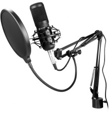 Микрофон проводной Оклик SM-600G 2.5м черный