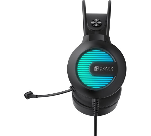 Наушники с микрофоном Оклик HS-L300G Black черный 2.2м мониторные USB оголовье (1796949) Наушники с микрофоном Оклик HS-L300G Black черный 2.2м мониторные USB оголовье (1796949)