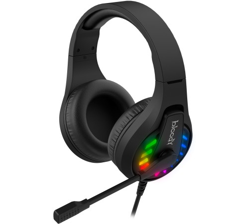 Наушники с микрофоном A4Tech Bloody G230 черный 2м накладные USB оголовье (G230) Наушники с микрофоном A4Tech Bloody G230 черный 2м накладные USB оголовье (G230)