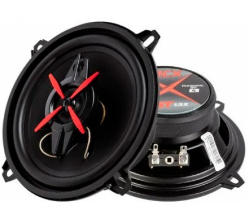 Колонки автомобильные Kicx ST 132 80Вт 89дБ 4Ом 13см (5дюйм) (ком.:2кол.) коаксиальные трехполосные