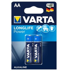 Батарейка Varta LONGLIFE POWER (HIGH ENERGY) LR6 AA BL2 Alkaline 1.5V (4906) (2/40/200) Varta LONGLIFE POWER LR6 AA (04906121412)
