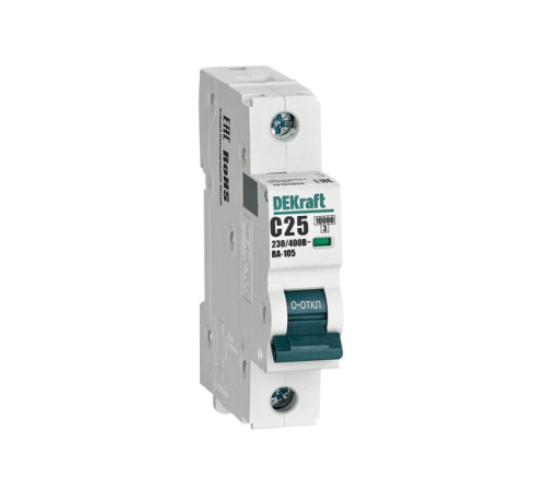 Выключатель автоматический модульный 1п C 25А 10кА ВА-105 DEKraft 13155DEK