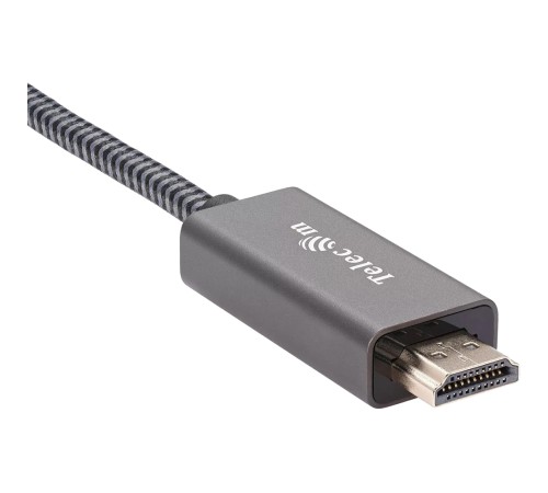 Кабель DisplayPort M-> HDMI M 4K@60Hz 1.8m Telecom,оплетка (TA561M-1.8M) VCOM Кабель-переходник Telecom DisplayPort M/HDMI M (TA561M-1.8M)