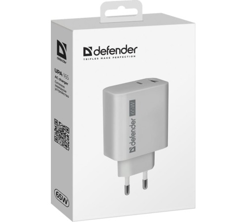 Зарядное устройство UPA-165 USB A+C 65W 83582 DEFENDER Зарядное устройство UPA-165 USB A+C 65W 83582 DEFENDER