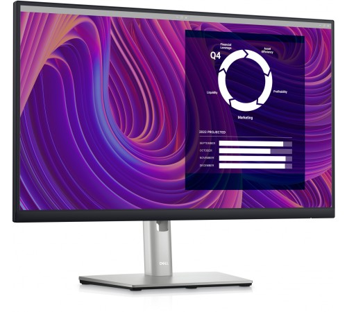 Монитор Dell 23.8" P2423D черный IPS LED 5ms 16:9 HDMI матовая HAS Pivot 1000:1 300cd 178гр/178гр 2560x1440 DisplayPort USB 5.45кг