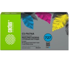 Картридж струйный Cactus CS-F9J76A 727 голубой (300мл) для HP DJ T920/T930/T1500/T1530/T2500/T2530