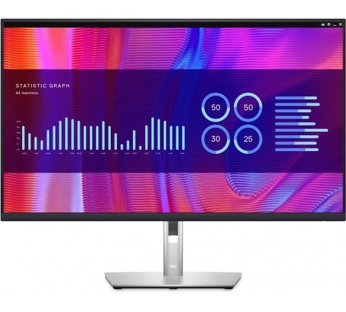 Монитор Dell 32" P3223DE черный IPS LED 5ms 16:9 HDMI матовая HAS Pivot 1000:1 350cd 178гр/178гр 2560x1440 DisplayPort USB 11.7кг
