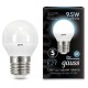 Лампа светодиодная Gauss 9.5Вт цок.:E27 шар 220B 4100K св.свеч.бел.ней. P45 (упак.:10шт) (105102210)