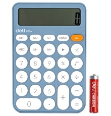 Калькулятор настольный Deli EM124BLUE синий 12-разр.