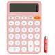 Калькулятор настольный Deli EM124PINK розовый 12-разр.