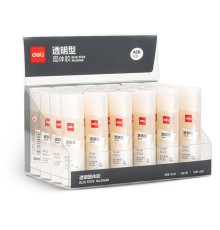 Клей-карандаш Deli 53408 13гр полимерная смесь дисплей пластиковый
